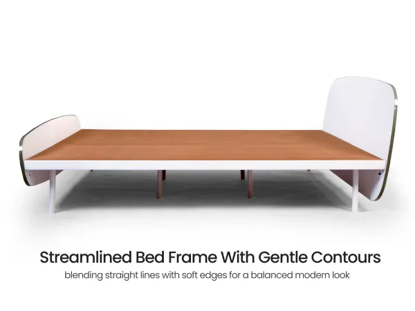Opal Queen bed with 4 inches mattress